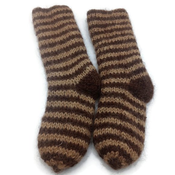 Children's Tights Knitted in Anti-allergic Alpaca Wool - Picture 3 of 6